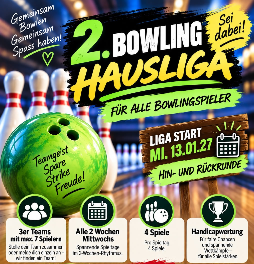 Hausliga Turnier im Bowling Center Buchs